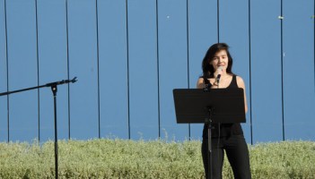 Sachi overcoming one of her fears, speaking in public