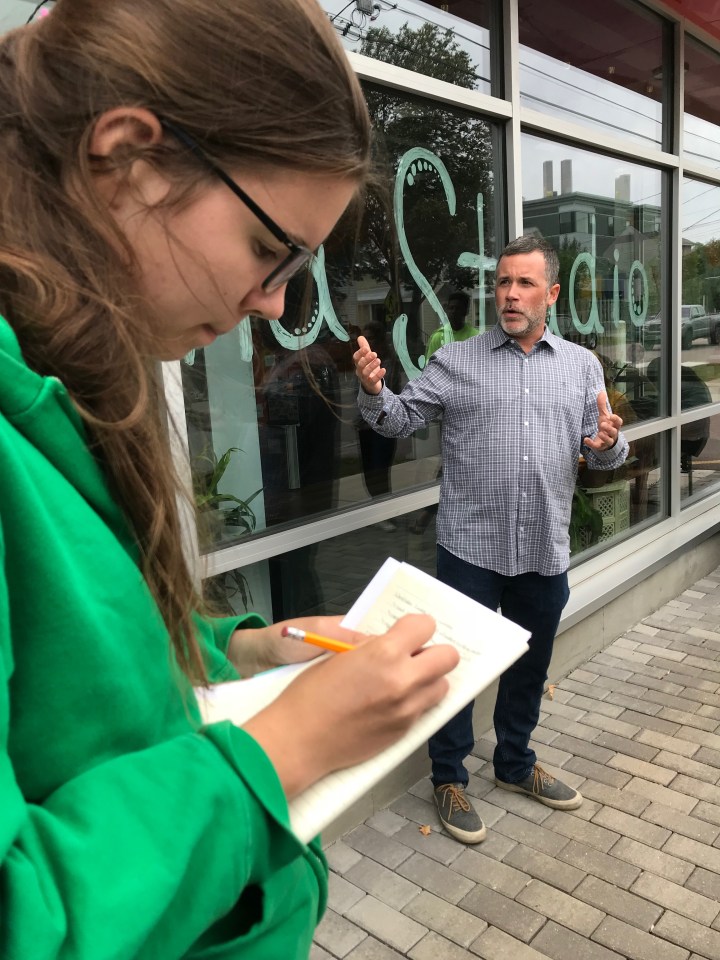 Meeting with a community partner